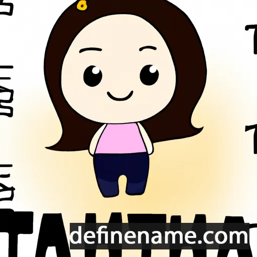 cartoon of the name Thalita