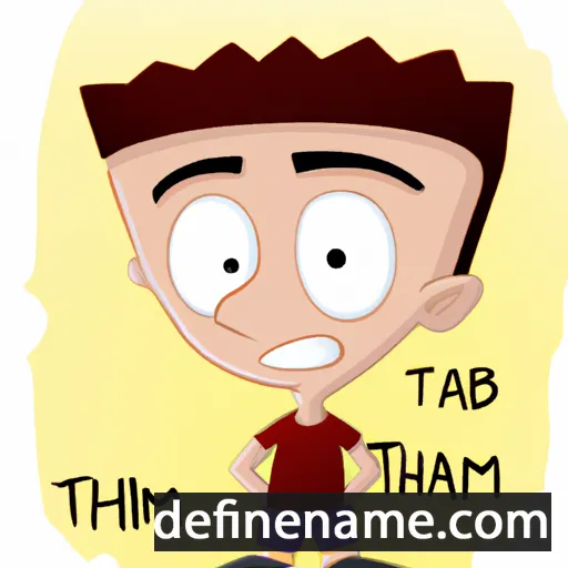 cartoon of the name Thamir