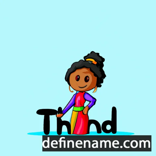 cartoon of the name Thandi