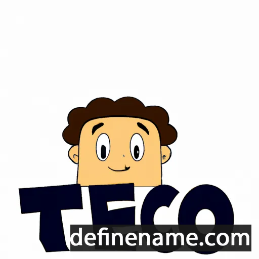 cartoon of the name Théo