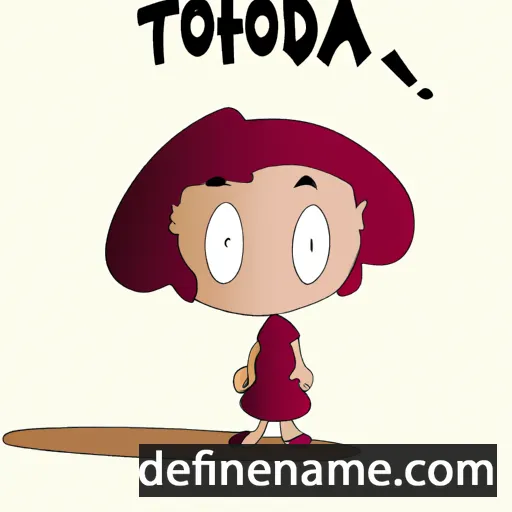 cartoon of the name Théodora