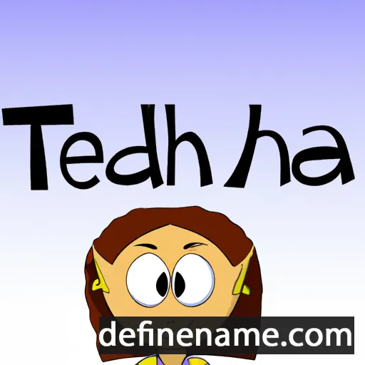 cartoon of the name Theda