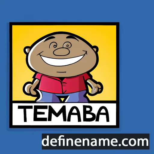 cartoon of the name Themba