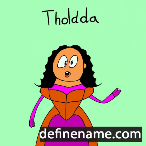 cartoon of the name Theodelinda