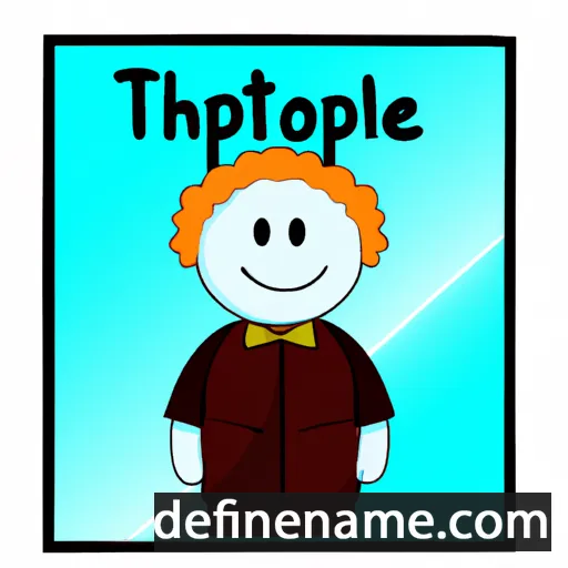 cartoon of the name Theophile