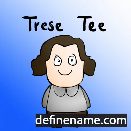 cartoon of the name Therese