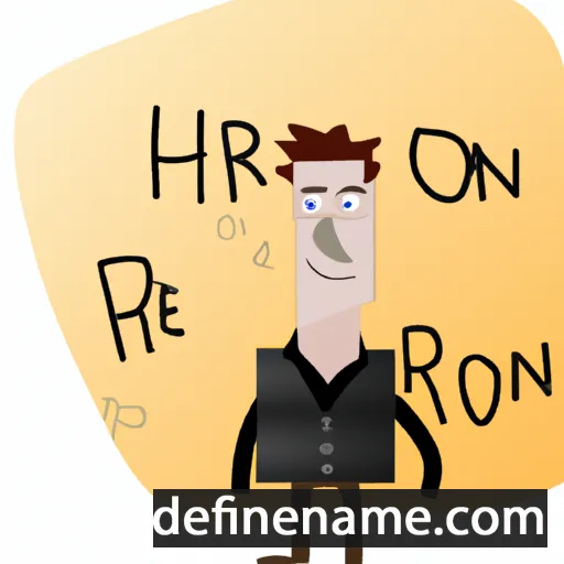 cartoon of the name Theron