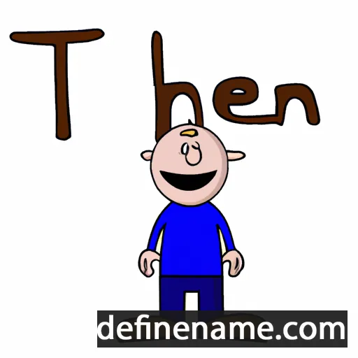 cartoon of the name Theun