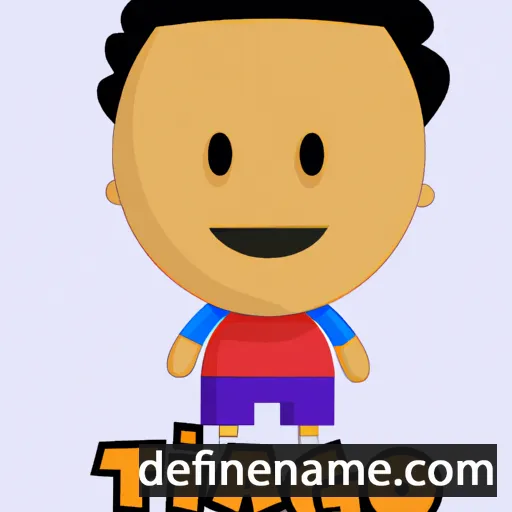 cartoon of the name Thiago