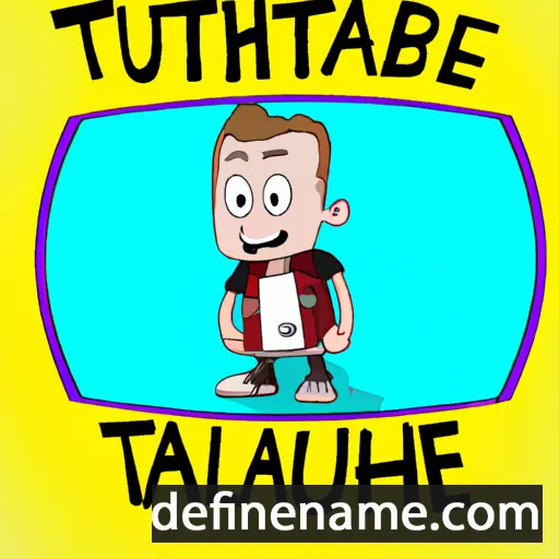 cartoon of the name Thibault