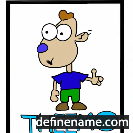 cartoon of the name Thiemo