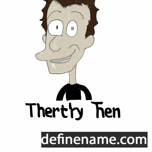 cartoon of the name Thierry