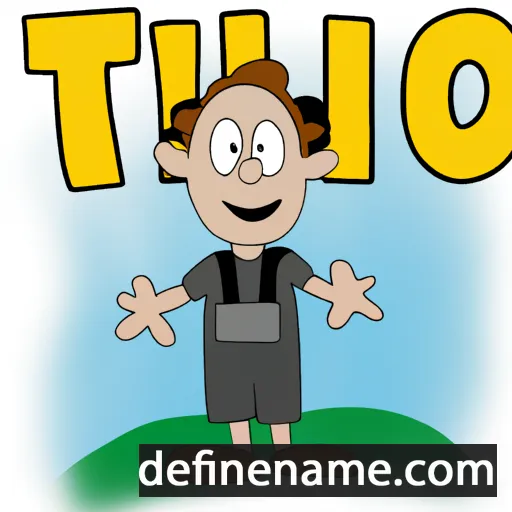 cartoon of the name Thilo