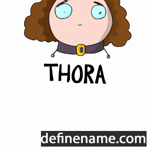 cartoon of the name Thora