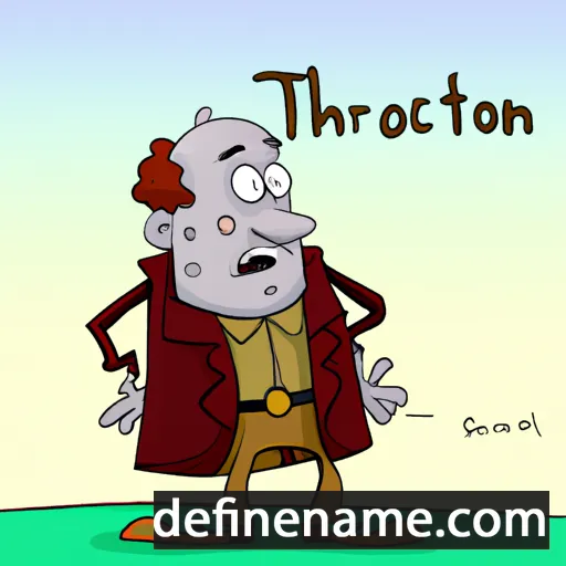 cartoon of the name Thornton