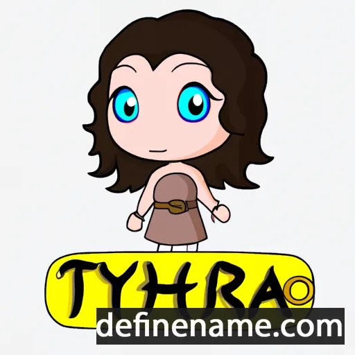 cartoon of the name Thyra