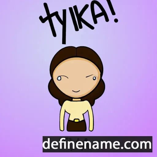 cartoon of the name Thyrza