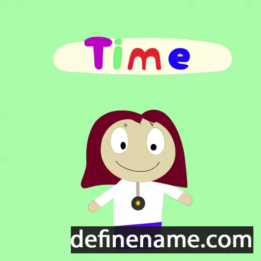 cartoon of the name Tímea