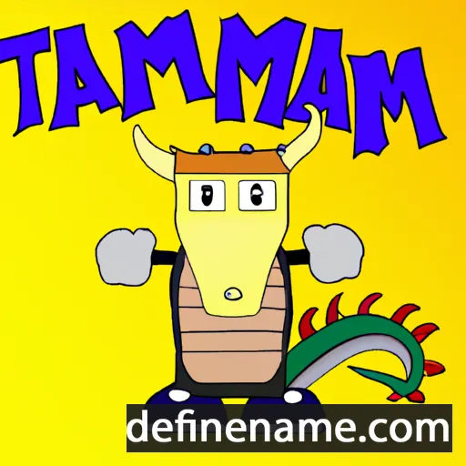 cartoon of the name Tiamat