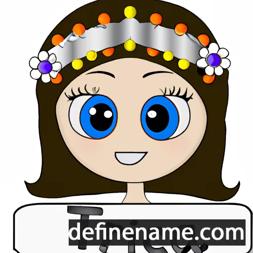 cartoon of the name Tiara