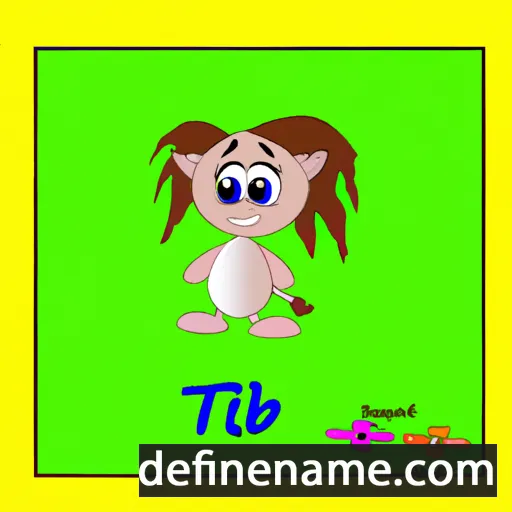 cartoon of the name Tibby