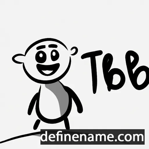 cartoon of the name Tibor