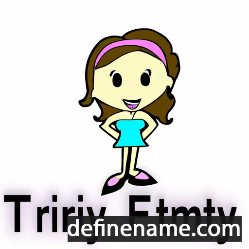 cartoon of the name Tiffany