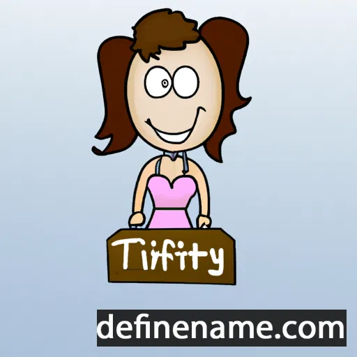 cartoon of the name Tiffiny