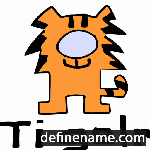 cartoon of the name Tiger