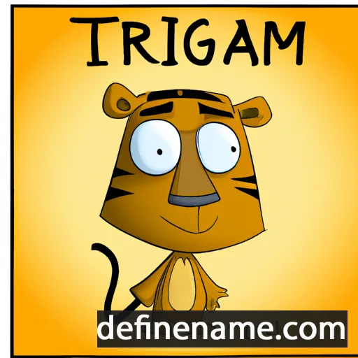 cartoon of the name Tigran