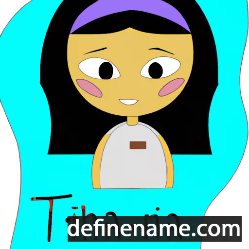 cartoon of the name Tihana