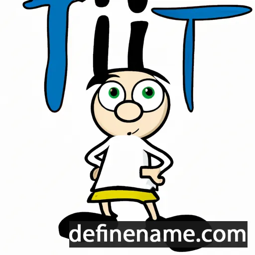 cartoon of the name Tiit