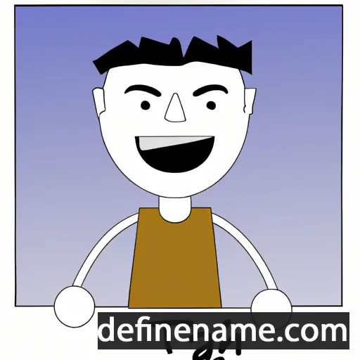 cartoon of the name Tijan