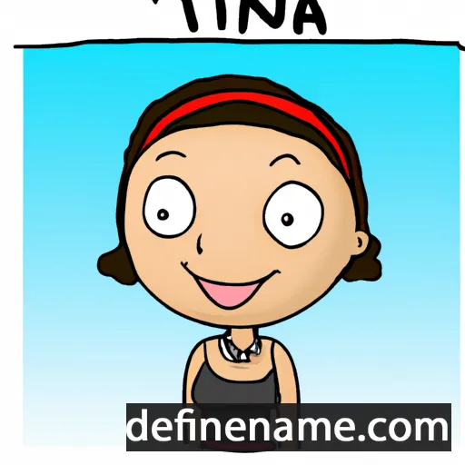 cartoon of the name Tijana