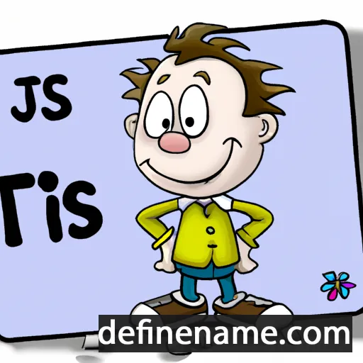 cartoon of the name Tijs