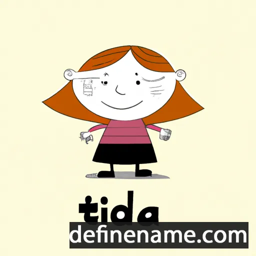 cartoon of the name Tilda