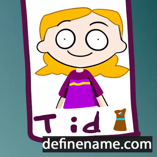 cartoon of the name Tilde