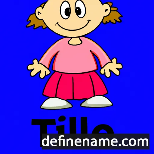 cartoon of the name Tillie