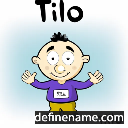 cartoon of the name Tilo