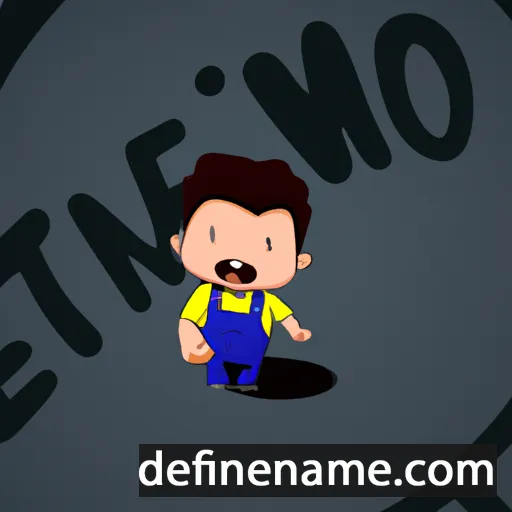 cartoon of the name Timéo