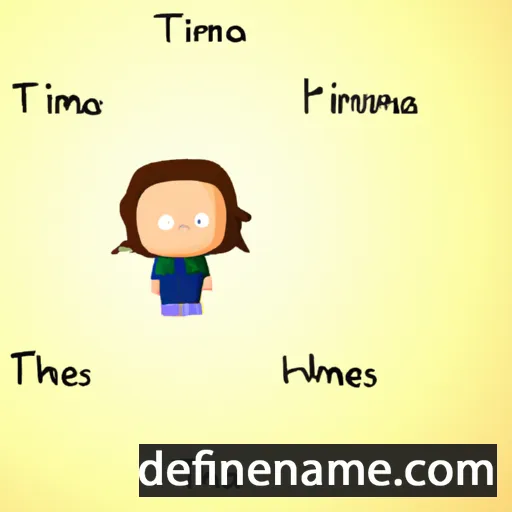 cartoon of the name Timothea