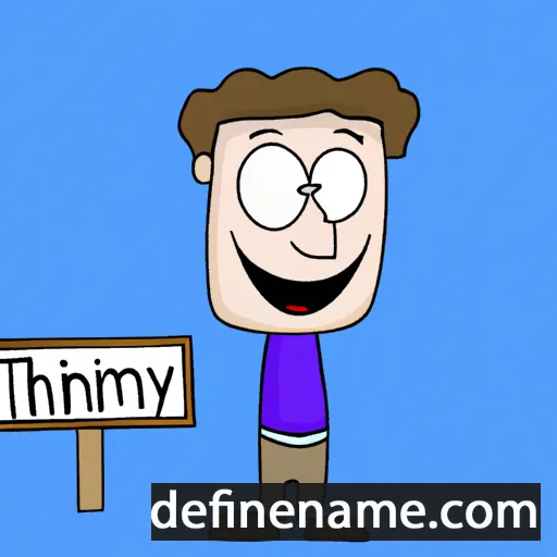 cartoon of the name Timothy