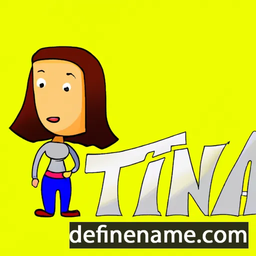 cartoon of the name Tina