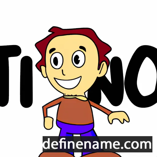 cartoon of the name Tino