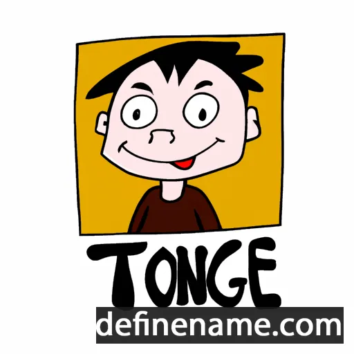 cartoon of the name Tionge