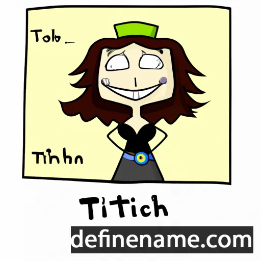 cartoon of the name Tirtzah