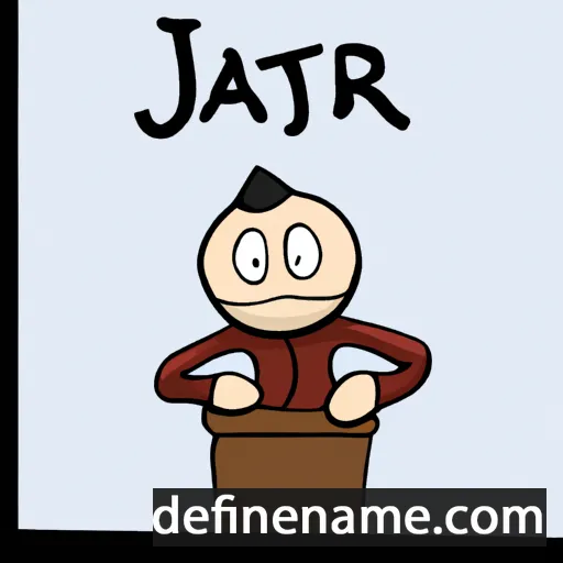 cartoon of the name Tjaart