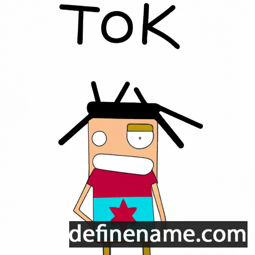 cartoon of the name Tóki