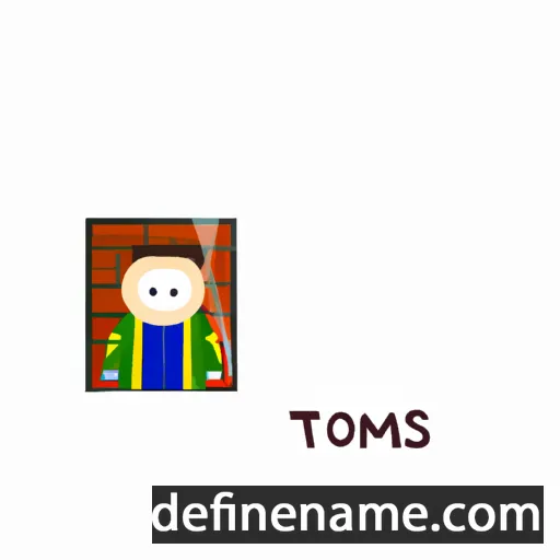 cartoon of the name Tómas