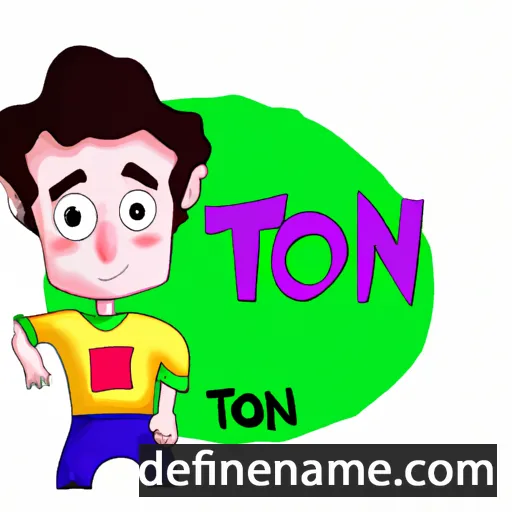 cartoon of the name Tóni